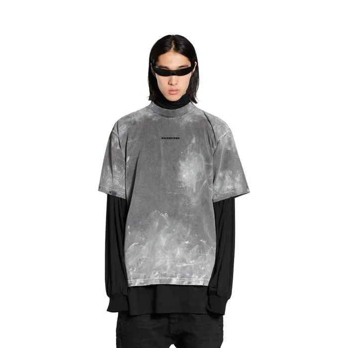 Balenciaga Tshirts Men Men039s Balenciaga Back Tshirt Medium Fit In Grey Grey Balenciaga Tshirts Men Men039s Balenciaga Back Tshirt Medium Fit In Grey Grey
