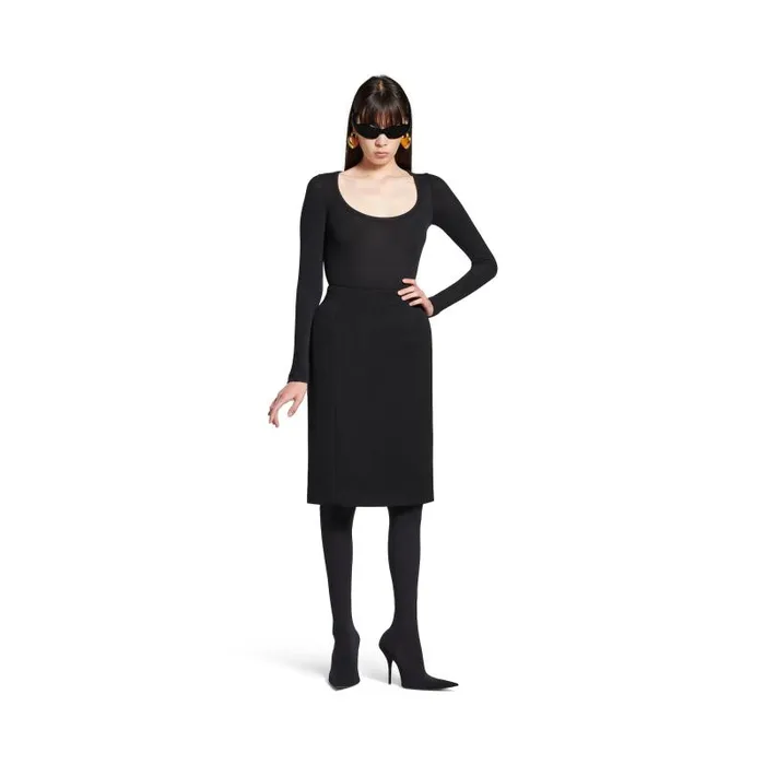Balenciaga Tops and Shirts Women Women039s Bb Garderobe Dcollet Top In Black Black Balenciaga Tops and Shirts Women Women039s Bb Garderobe Dcollet Top In Black Black