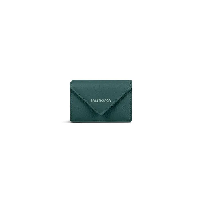 Balenciaga Wallets WomenMen Papier Mini Wallet In Green Green