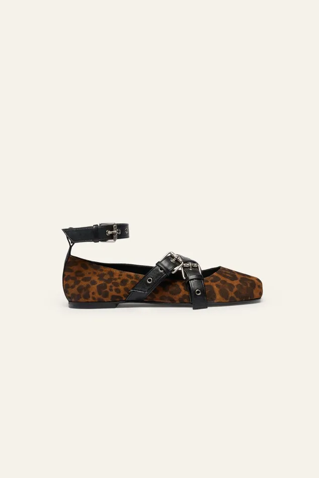 Ballerinas With Adjustable Buckle Chiara Printed Women Baandsh Shoes