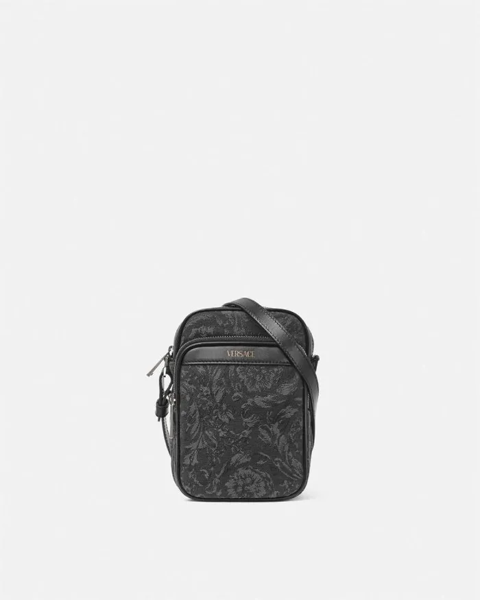 Barocco Crossbody Bag Blackprint Men Versace Crossbody and Messengers
