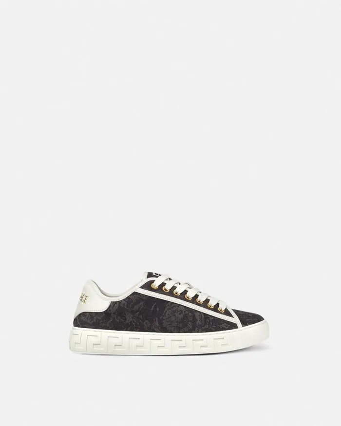 Barocco Greca Sneakers Blackprint Women Versace Sneakers