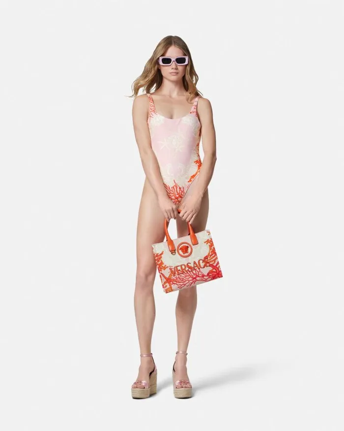 Barocco Sea OnePiece Swimsuit Pinkprint Women Versace Swimwear