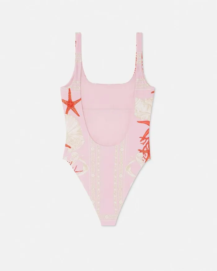 Barocco Sea OnePiece Swimsuit Pinkprint Women Versace Swimwear