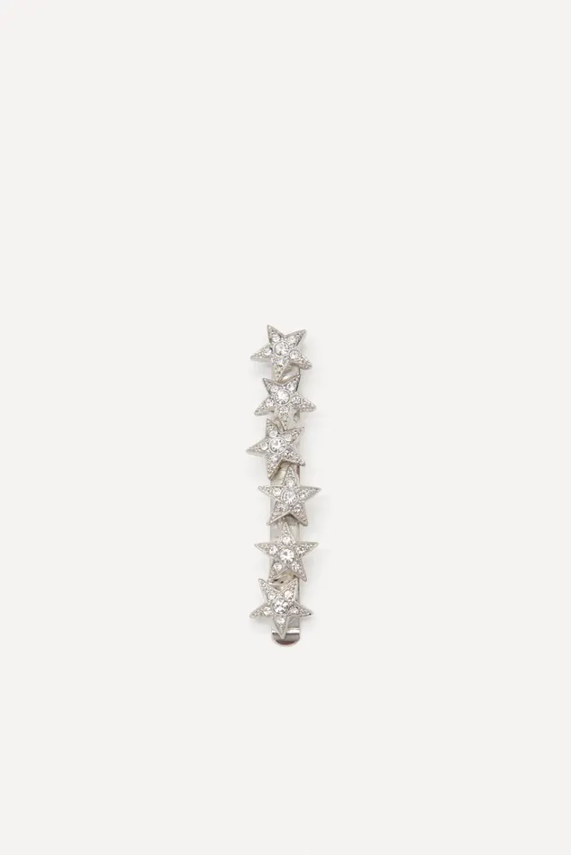 Barrette With Stars Shia Gray Women Baandsh Hair Accessories