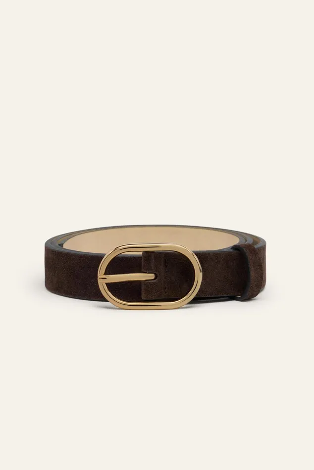 Belt With Oval Buckle Cole Pink Women Baandsh Belts