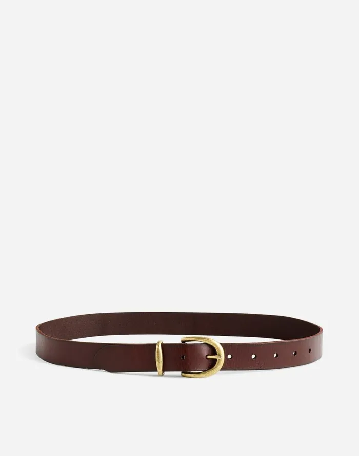 Belts Women Madewell Classic Leather Belt Cherry Wood