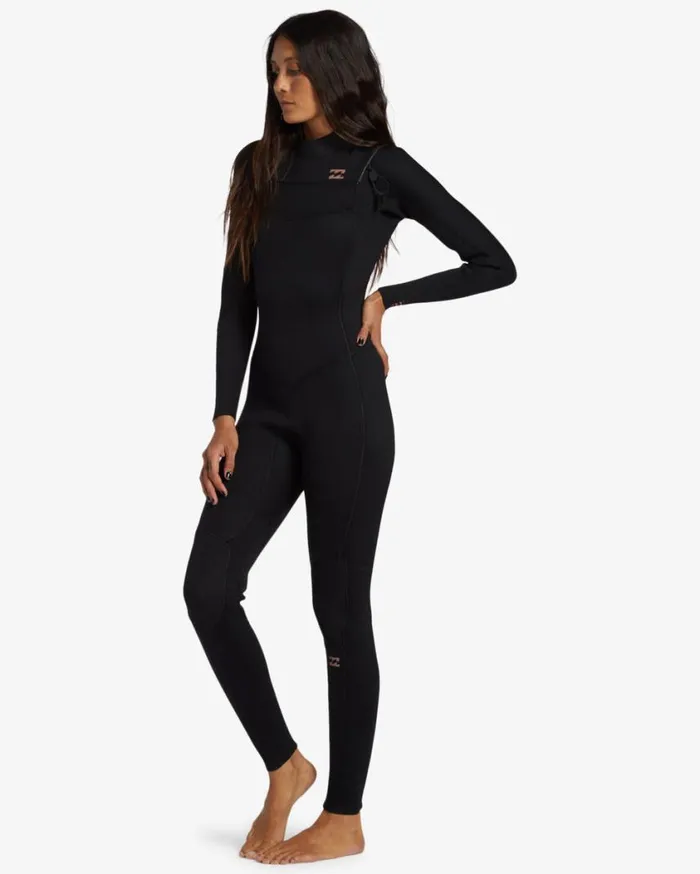 Billabong 43mm Foil Chest Zip Wetsuit Black Womens Wetsuits Billabong 43mm Foil Chest Zip Wetsuit Black Womens Wetsuits