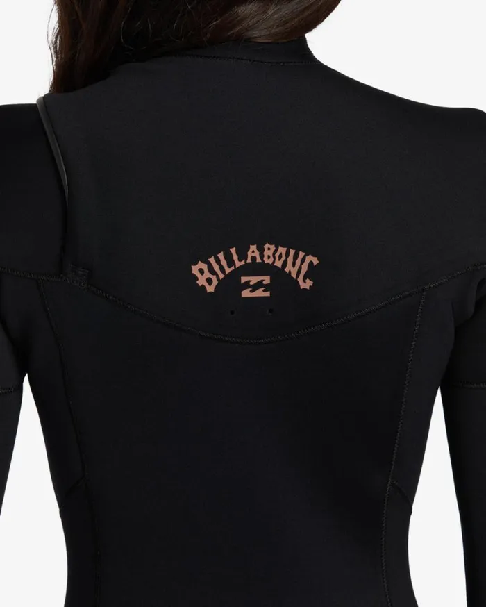 Billabong 43mm Foil Chest Zip Wetsuit Black Womens Wetsuits Billabong 43mm Foil Chest Zip Wetsuit Black Womens Wetsuits