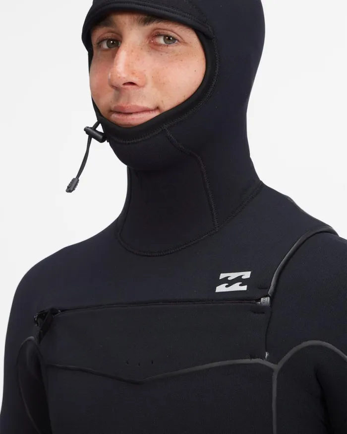 Billabong 54 Furnace Chest Zip Hooded Full Wetsuit Black Mens Wetsuits Billabong 54 Furnace Chest Zip Hooded Full Wetsuit Black Mens Wetsuits