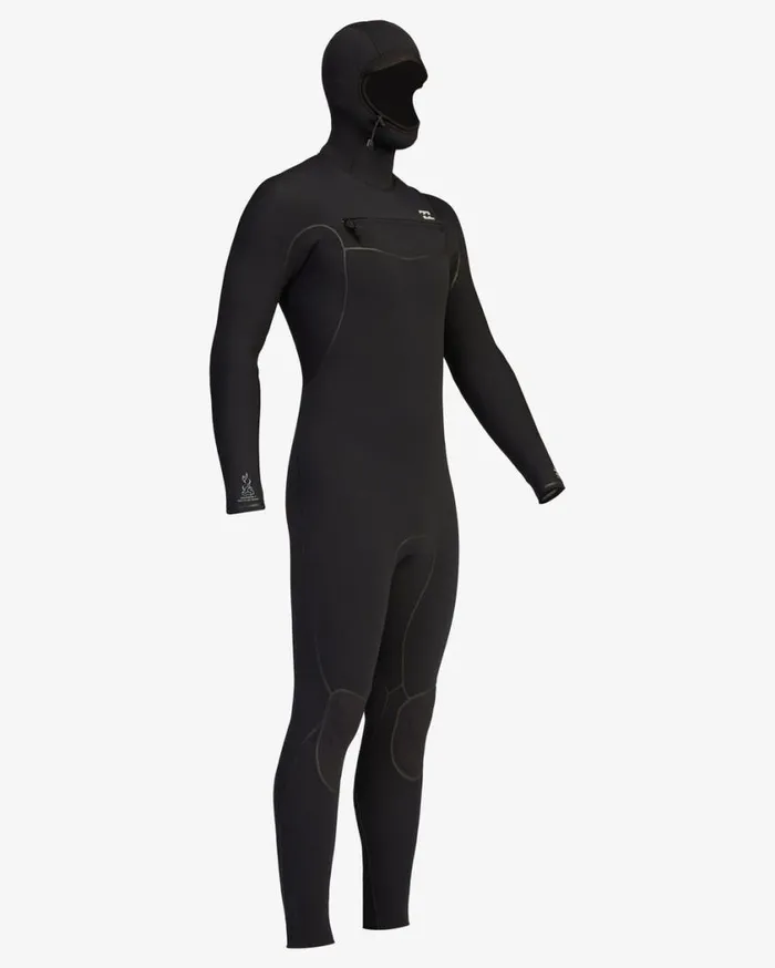 Billabong 54 Furnace Chest Zip Hooded Full Wetsuit Black Mens Wetsuits Billabong 54 Furnace Chest Zip Hooded Full Wetsuit Black Mens Wetsuits
