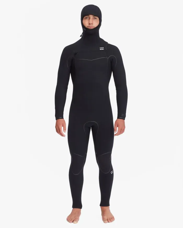Billabong 54 Furnace Chest Zip Hooded Full Wetsuit Black Mens Wetsuits Billabong 54 Furnace Chest Zip Hooded Full Wetsuit Black Mens Wetsuits
