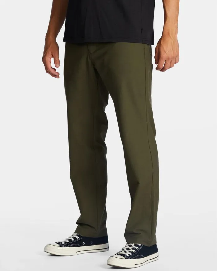 Billabong ADiv Surftrek Plus Organic Elastic Waist Pants Dark Olive Mens Jeans and Pants Billabong ADiv Surftrek Plus Organic Elastic Waist Pants Dark Olive Mens Jeans and Pants