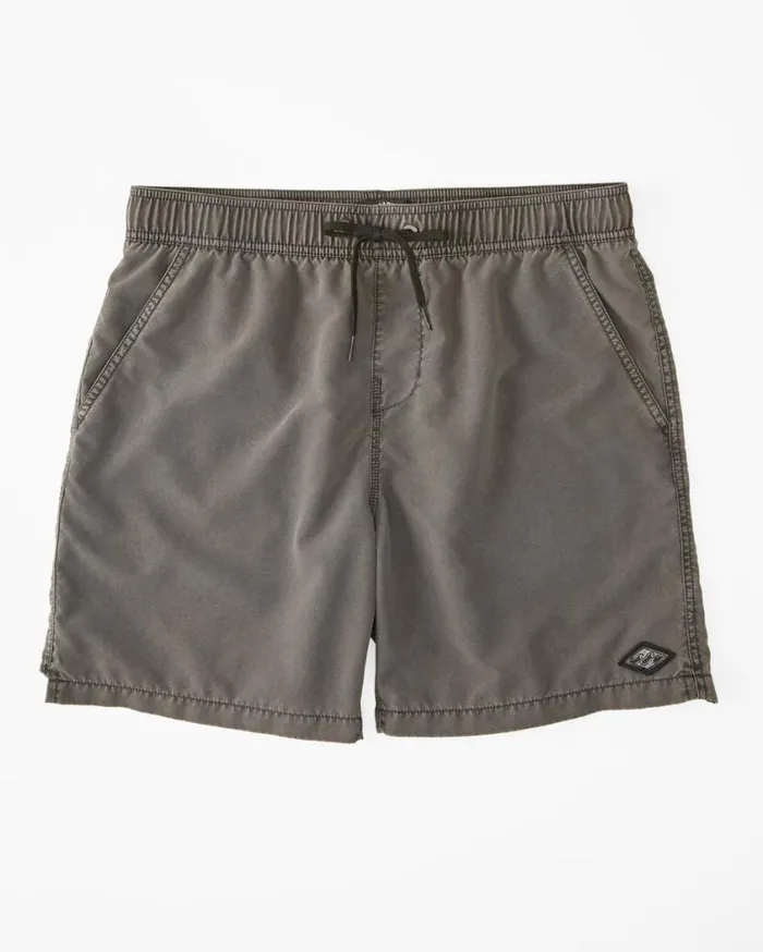 Billabong All Day Overdyed Layback 17034 Elastic Waist Shorts Black Mens Short Length 16034 8211 175034 Billabong All Day Overdyed Layback 17034 Elastic Waist Shorts Black Mens Short Length 16034 8211 175034