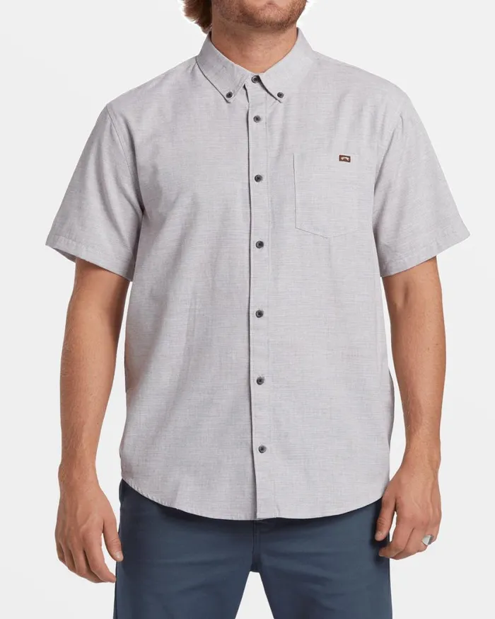 Billabong All Day Short Sleeve Shirt Port Heather Mens Shirts