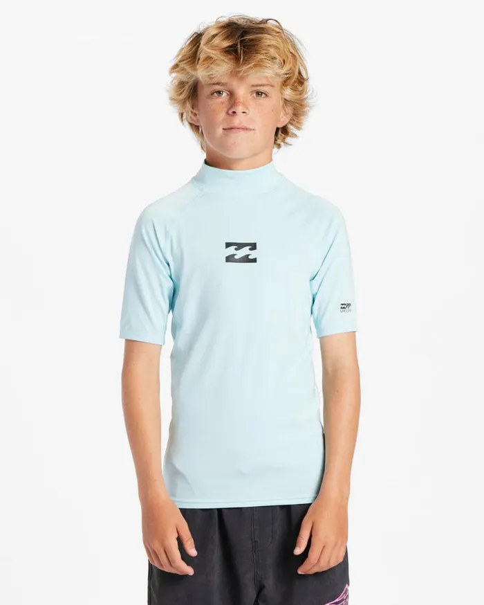 Billabong All Day Wave Loose Fit Upf 50 Short Sleeve Surf Tee Coastal Mens Rashguards and Surf Tees