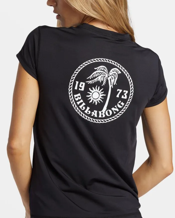 Billabong Core Sunday Short Sleeve Surf Tee Black Womens Rashguards and Bodysuits Billabong Core Sunday Short Sleeve Surf Tee Black Womens Rashguards and Bodysuits