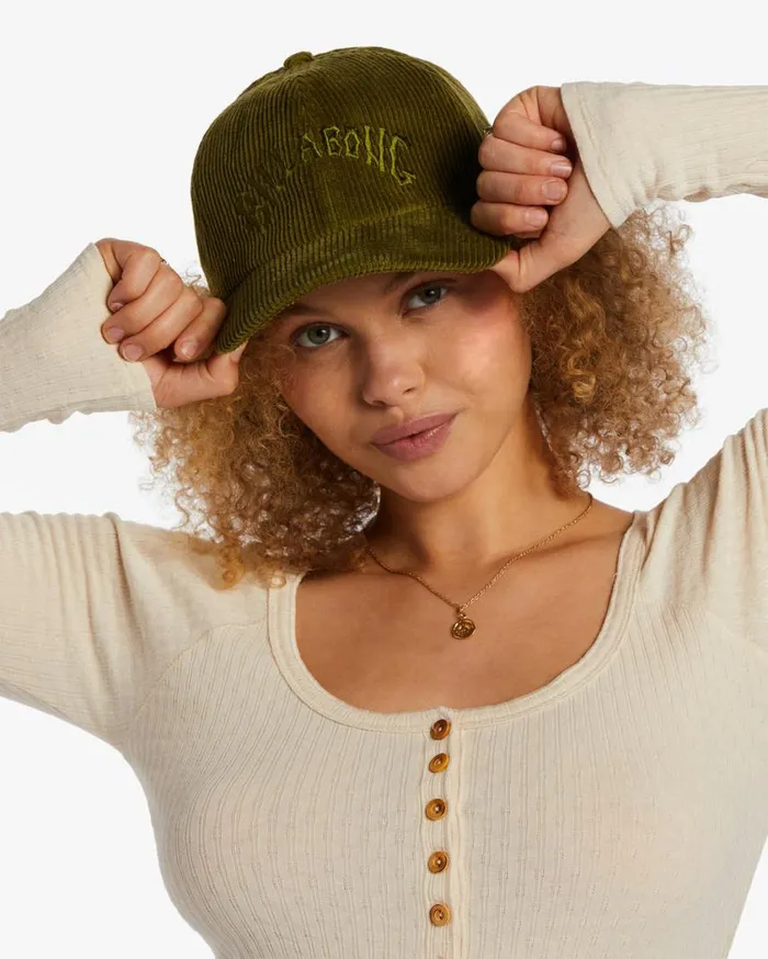 Billabong Dad Cap Strapback Hat Avocado Womens Hats and Beanies