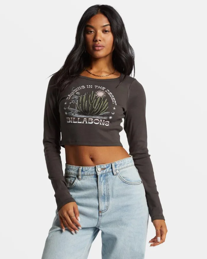 Billabong Dancing In The Wild TShirt Off Black Womens Graphic Tees and Tanks Billabong Dancing In The Wild TShirt Off Black Womens Graphic Tees and Tanks
