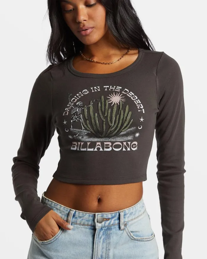 Billabong Dancing In The Wild TShirt Off Black Womens Graphic Tees and Tanks Billabong Dancing In The Wild TShirt Off Black Womens Graphic Tees and Tanks