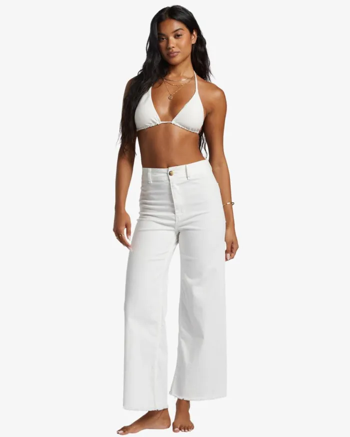 Billabong Free Fall HighWaist Pants Salt Crystal 1 Womens Jeans and Pants