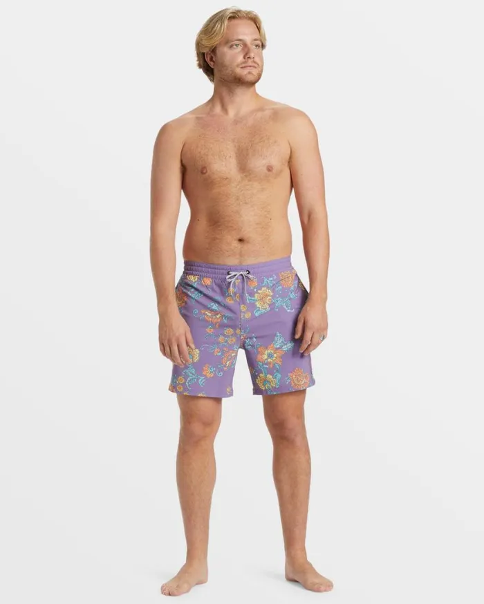 Billabong Good Times Layback 16034 Swim Trunks Dusty Purple Mens Layback Boardshorts Billabong Good Times Layback 16034 Swim Trunks Dusty Purple Mens Layback Boardshorts