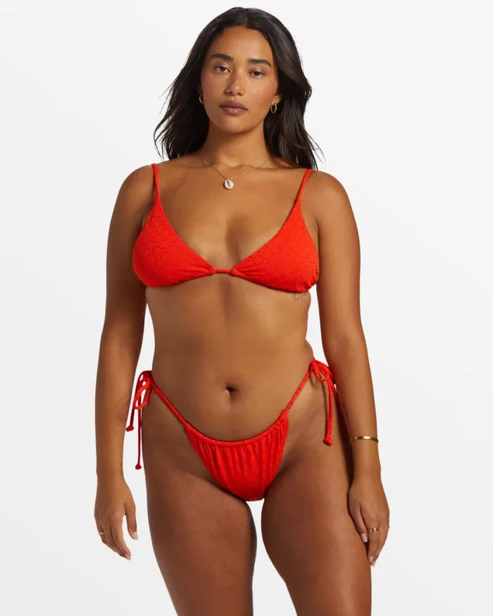 Billabong Good Vibes Bells Tie Side Bikini Bottoms Sunset Red Womens Bikini Bottoms Billabong Good Vibes Bells Tie Side Bikini Bottoms Sunset Red Womens Bikini Bottoms