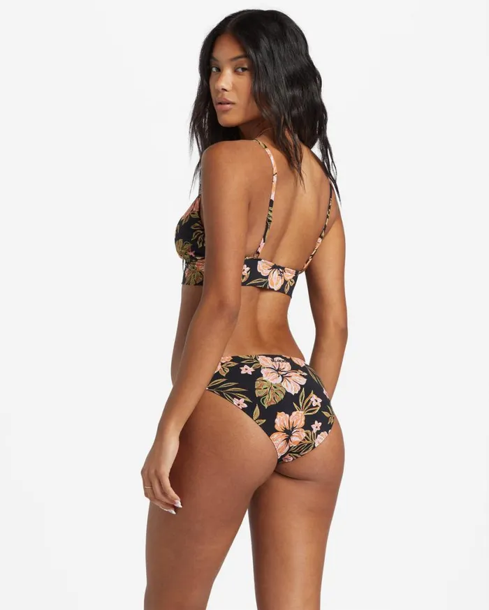 Billabong Hooked On Tropics V Neck Cami Bikini Top Black Pebble Womens Bikinis Billabong Hooked On Tropics V Neck Cami Bikini Top Black Pebble Womens Bikinis