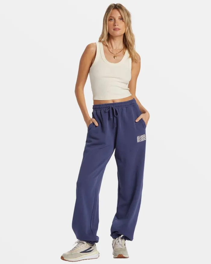 Billabong Palmin Elastic Waist Joggers I Sea Indigo Womens Jeans and Pants Billabong Palmin Elastic Waist Joggers I Sea Indigo Womens Jeans and Pants