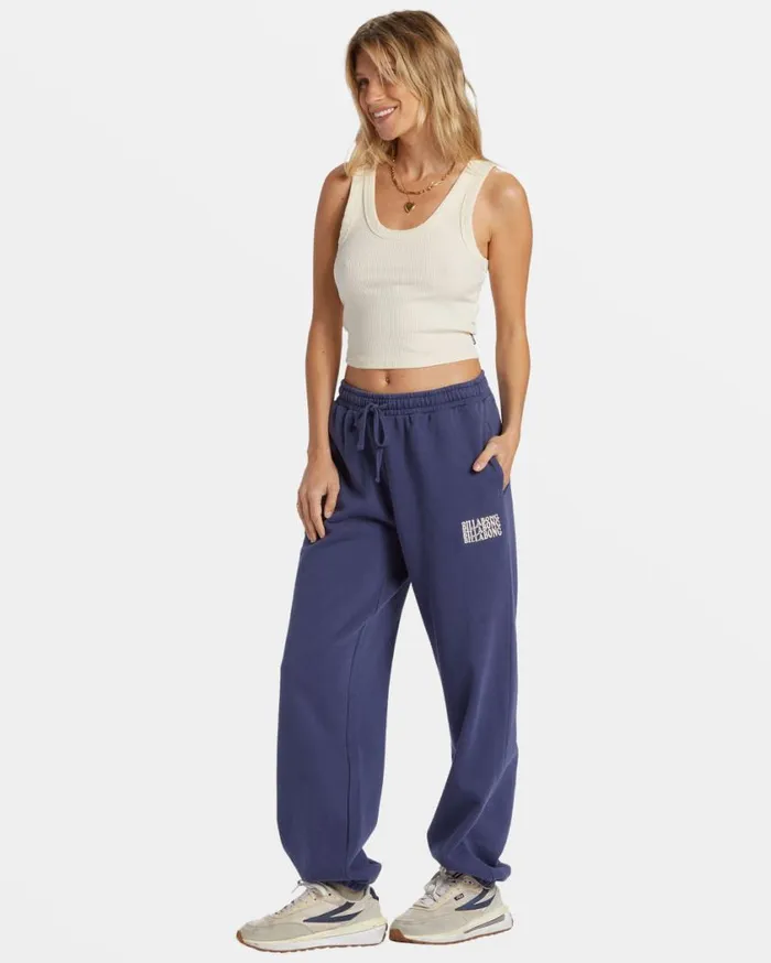 Billabong Palmin Elastic Waist Joggers I Sea Indigo Womens Jeans and Pants Billabong Palmin Elastic Waist Joggers I Sea Indigo Womens Jeans and Pants