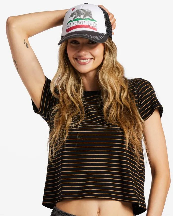 Billabong Pitstop Trucker Hat Char 1 Womens Hats and Beanies