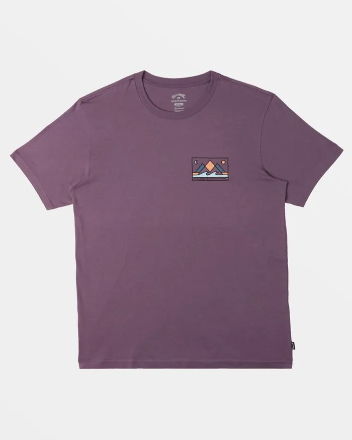 Billabong Range TShirt Dusty Grape Mens TShirts Billabong Range TShirt Dusty Grape Mens TShirts