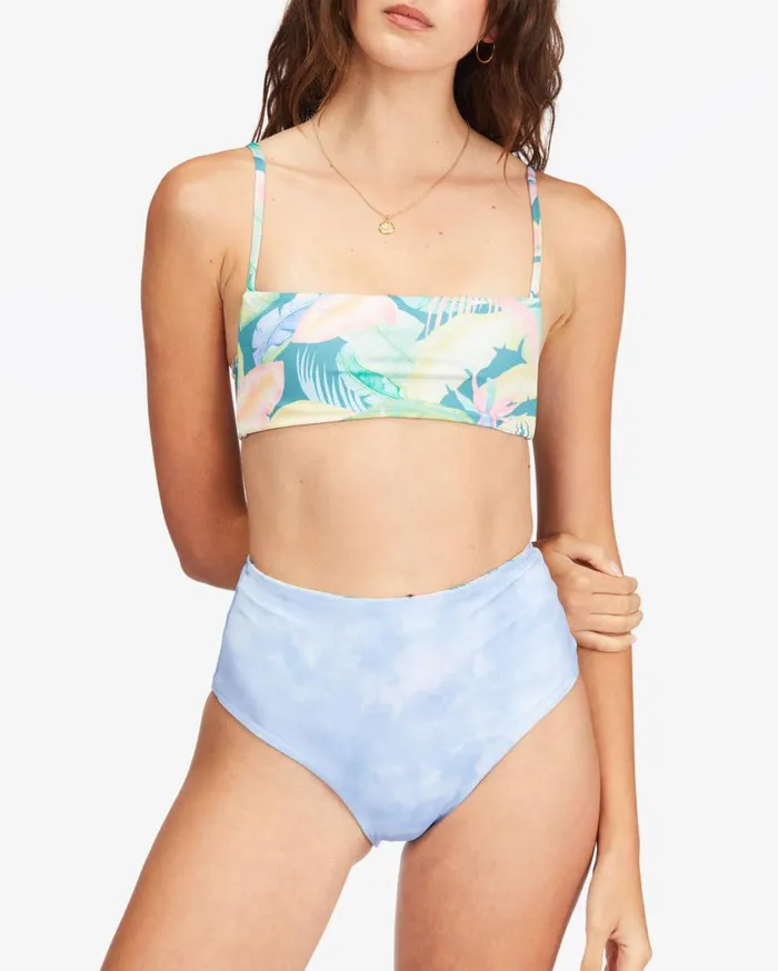 Billabong Rides And Tides Bralette Reversible Bikini Top Multi Womens Bikinis Billabong Rides And Tides Bralette Reversible Bikini Top Multi Womens Bikinis