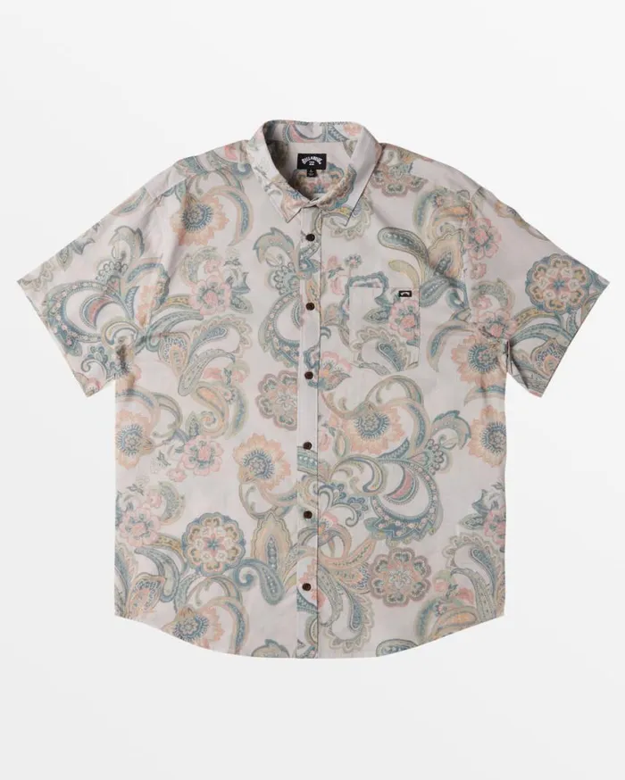 Billabong Sundays Short Sleeve Shirt Foam Mens Shirts