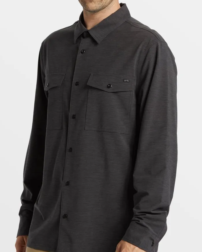 Billabong Surftrek Long Sleeve Shirt Black Mens Shirts Billabong Surftrek Long Sleeve Shirt Black Mens Shirts