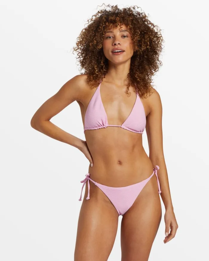 Billabong Tanlines Multiway Triangle Bikini Top Pink Dream Womens Bikinis