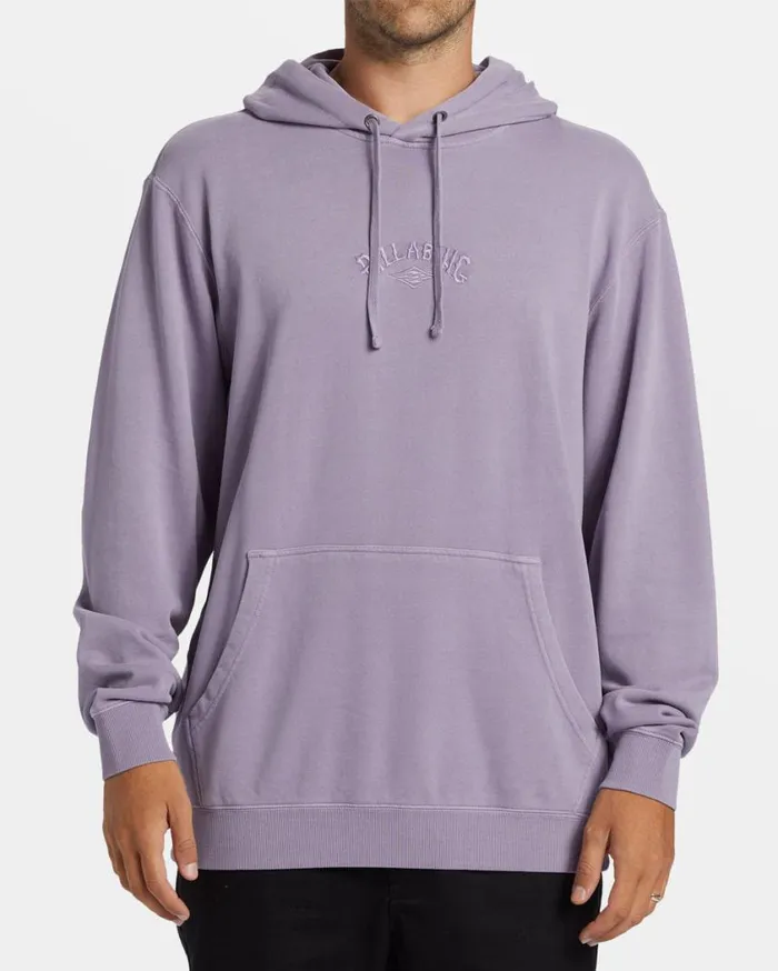 Billabong Wave Washed Hoodie Purple Ash Mens Hoodies and Fleece
