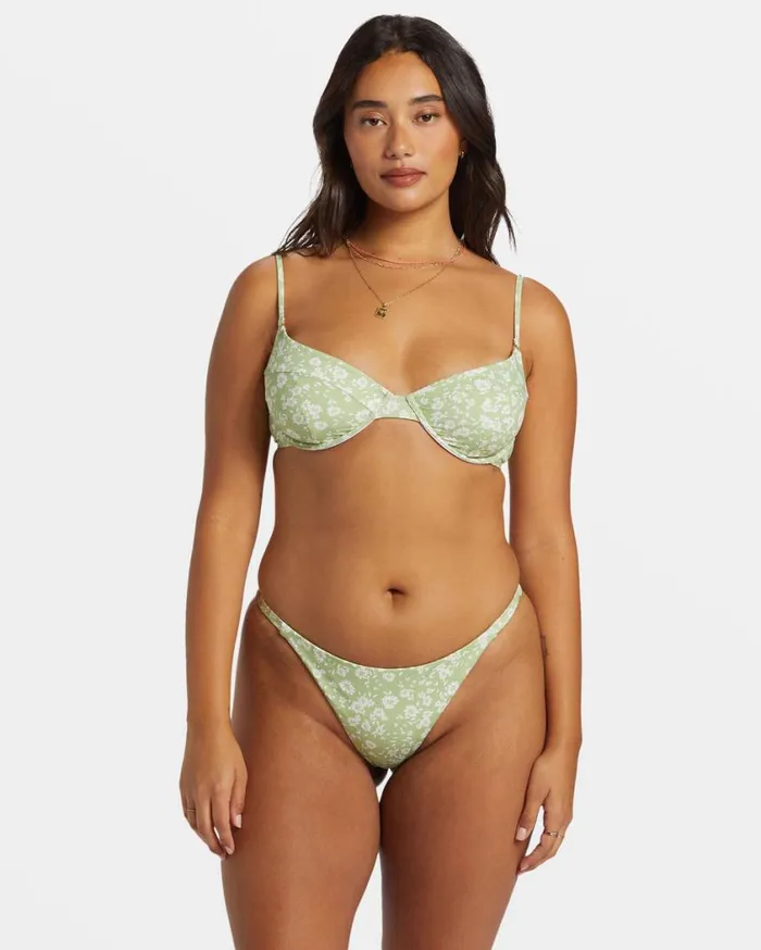 Billabong Wild West Ditsy Ruby Bikini Top Willow Womens Bikini Tops