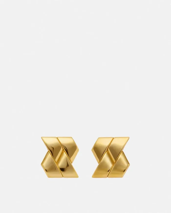 Bind Earrings Light Gold Women Versace Earrings