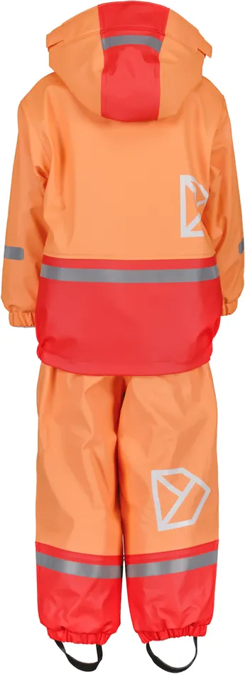 Boardman Kids039 Set Galon Papaya Orange Kids Didriksons Lined Rain Set