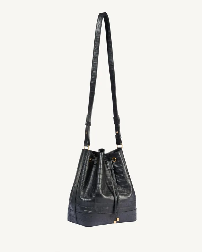 BRIGITTE BUCKET BAG Black And Gold Women Nili Lotan Handbags