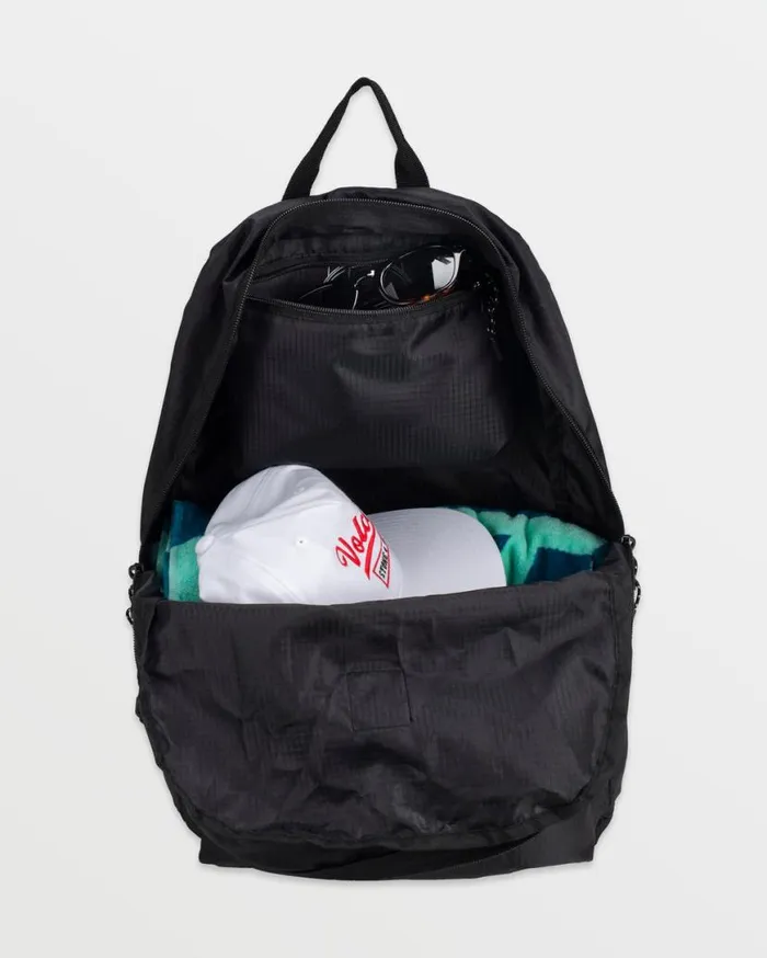 Bt Packable Backpack 8211 Black Mens Volcom Bags and Backpacks