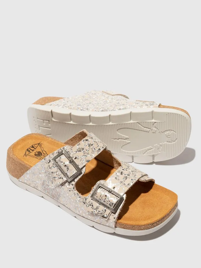 Buckle Sandals CAJA721FLY FANTASY WHITE Women Fly London Sandals