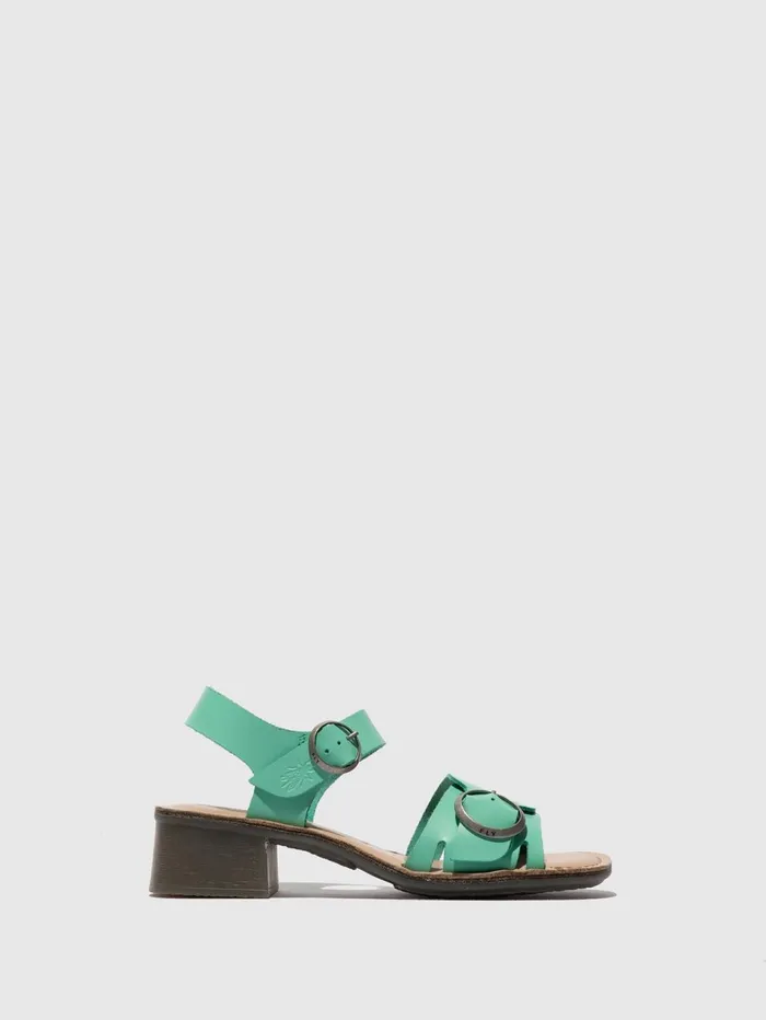 Buckle Sandals EBLI238FLY SPEARMINTNATURAL Women Fly London Sandals