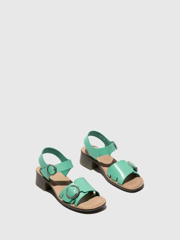 Buckle Sandals EBLI238FLY SPEARMINTNATURAL Women Fly London Sandals
