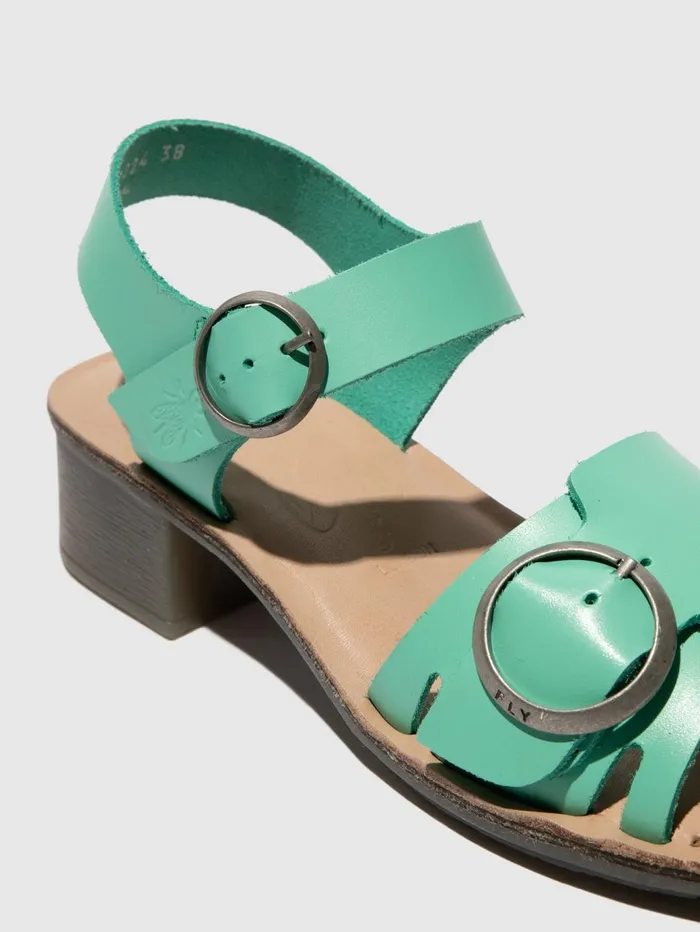 Buckle Sandals EBLI238FLY SPEARMINTNATURAL Women Fly London Sandals