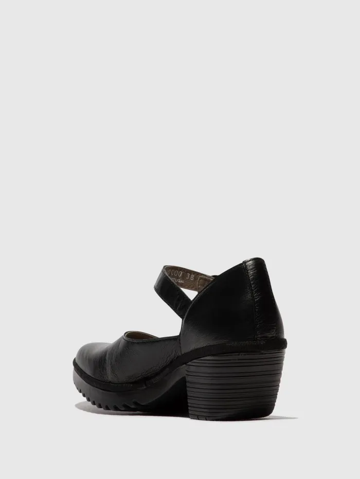 Buckle Sandals WIFO440FLY BLACK Women Fly London Sandals