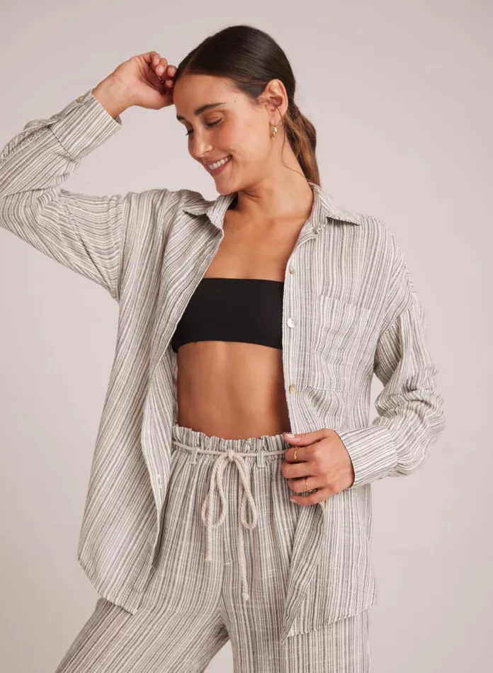 Button Down Women Bella Dahl Oversize Pocket Button Down 8211 Eze Slub Stripe Button Down Women Bella Dahl Oversize Pocket Button Down 8211 Eze Slub Stripe