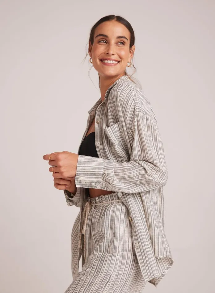 Button Down Women Bella Dahl Oversize Pocket Button Down 8211 Eze Slub Stripe Button Down Women Bella Dahl Oversize Pocket Button Down 8211 Eze Slub Stripe