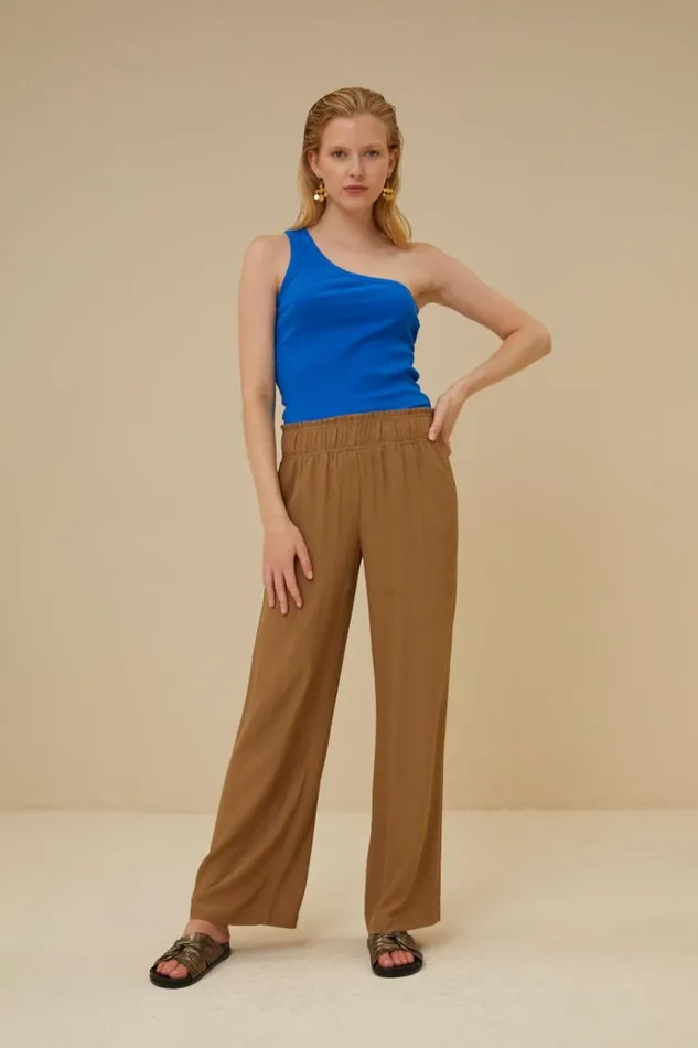 ByBar Tops and Shirts Vrouwelijk Charly One Shoulder Top Skydiver ByBar Tops and Shirts Vrouwelijk Charly One Shoulder Top Skydiver